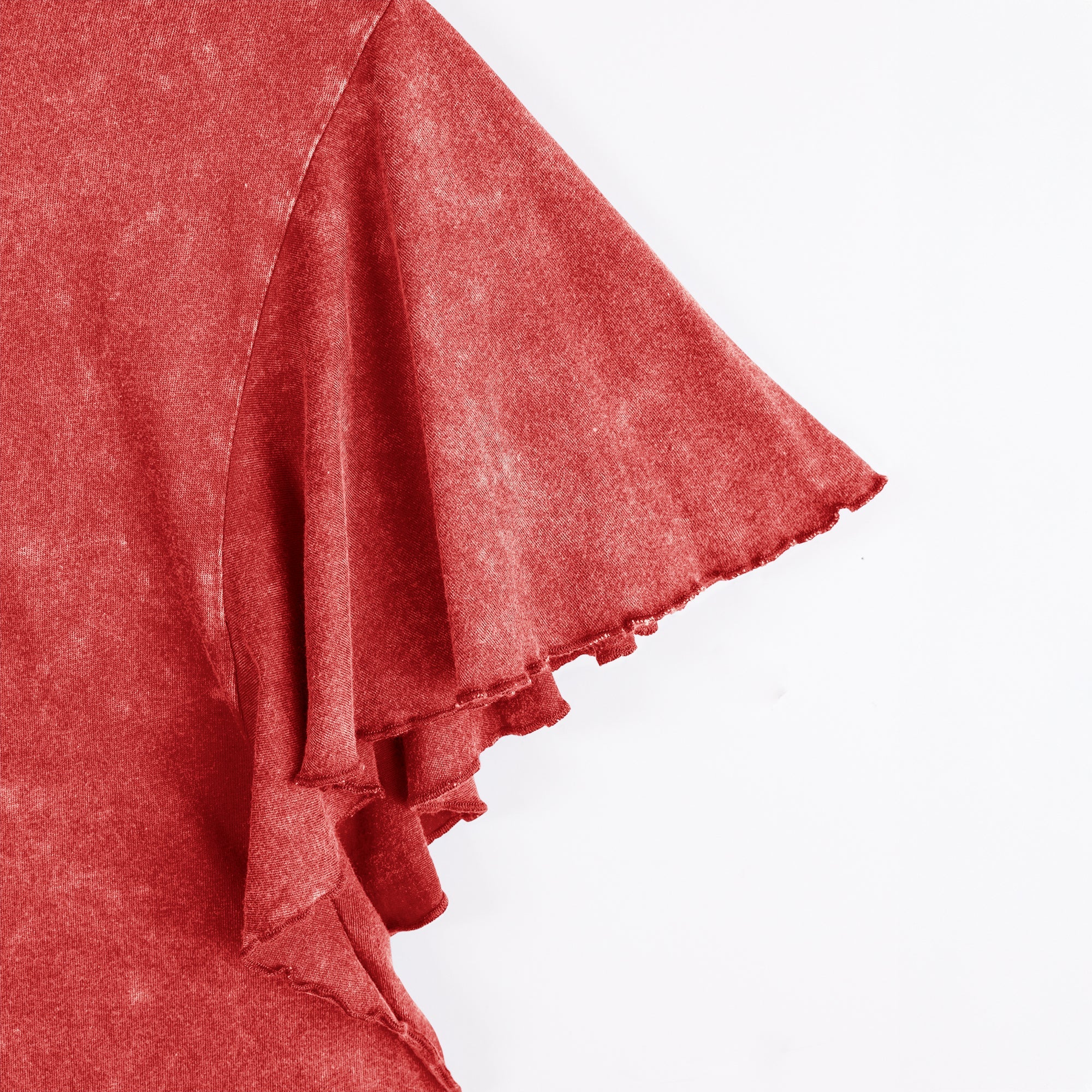 KANSAS CITY CHIEFS VICTORY MODE FLUTTER SLEEVE TEE IN RED