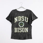 NORTH DAKOTA STATE BISON VICTORY MODE FLUTTER SLEEVE TEE IN BLACK