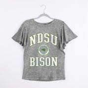 NORTH DAKOTA STATE BISON VICTORY MODE FLUTTER SLEEVE TEE IN GREY