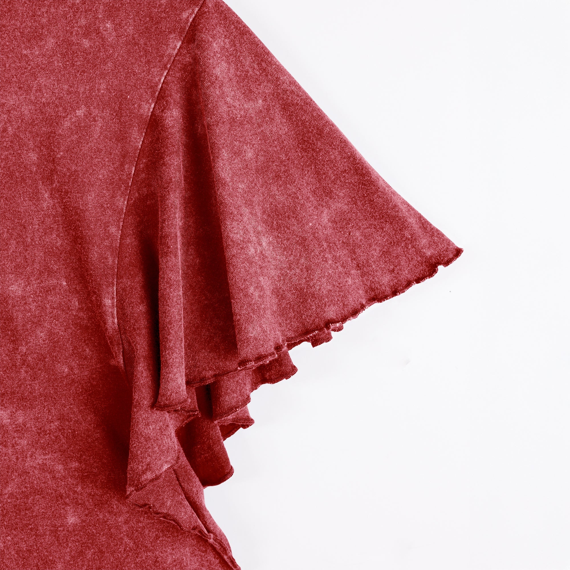 OKLAHOMA SOONERS VICTORY MODE FLUTTER SLEEVE TEE IN CRIMSON