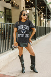 PENN STATE NITTANY LIONS VICTORY MODE FLUTTER SLEEVE TEE IN BLACK