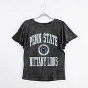 PENN STATE NITTANY LIONS VICTORY MODE FLUTTER SLEEVE TEE IN BLACK