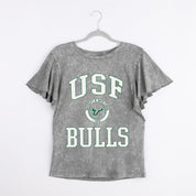 SOUTH FLORIDA BULLS VICTORY MODE FLUTTER SLEEVE TEE IN GREY