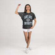 SAINT LOUIS BILLIKENS VICTORY MODE FLUTTER SLEEVE TEE IN BLACK