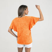 TENNESSEE VOLUNTEERS VICTORY MODE FLUTTER SLEEVE TEE IN TEN ORANGE