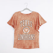 TEXAS LONGHORNS VICTORY MODE FLUTTER SLEEVE TEE IN TEX ORANGE
