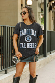 NORTH CAROLINA TAR HEELS VICTORY MODE FLUTTER SLEEVE TEE IN BLACK