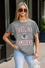 SOUTH CAROLINA GAMECOCKS VICTORY MODE FLUTTER SLEEVE TEE IN GREY