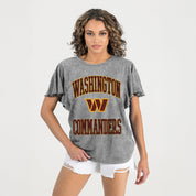 WASHINGTON COMMANDERS VICTORY MODE FLUTTER SLEEVE TEE IN GREY