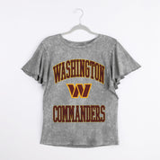 WASHINGTON COMMANDERS VICTORY MODE FLUTTER SLEEVE TEE IN GREY