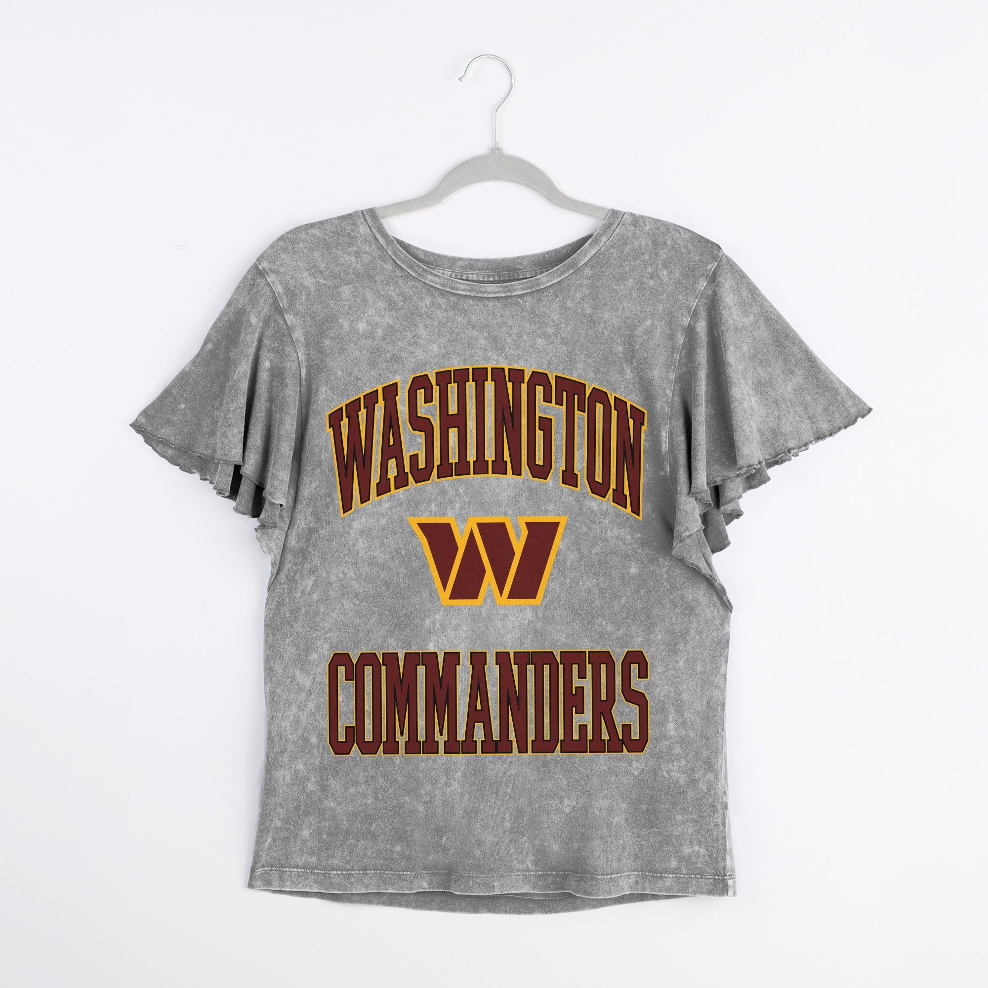 WASHINGTON COMMANDERS VICTORY MODE FLUTTER SLEEVE TEE IN GREY