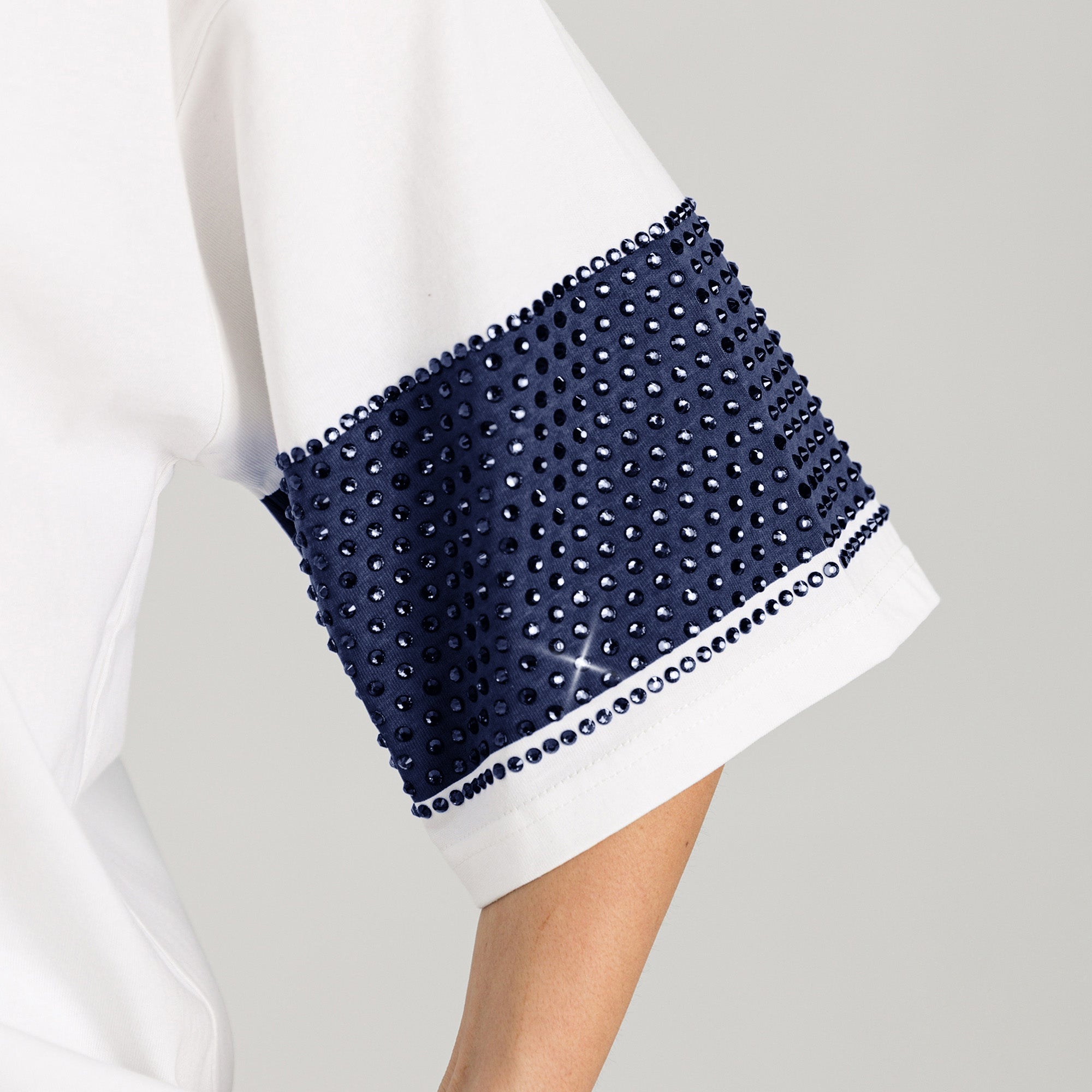 PENN STATE NITTANY LIONS DOMINANCE RHINESTONE STRIPE VARSITY TEE