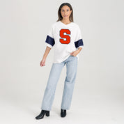 SYRACUSE ORANGE DOMINANCE RHINESTONE STRIPE VARSITY TEE