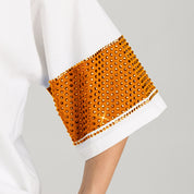 TENNESSEE VOLUNTEERS DOMINANCE RHINESTONE STRIPE VARSITY TEE