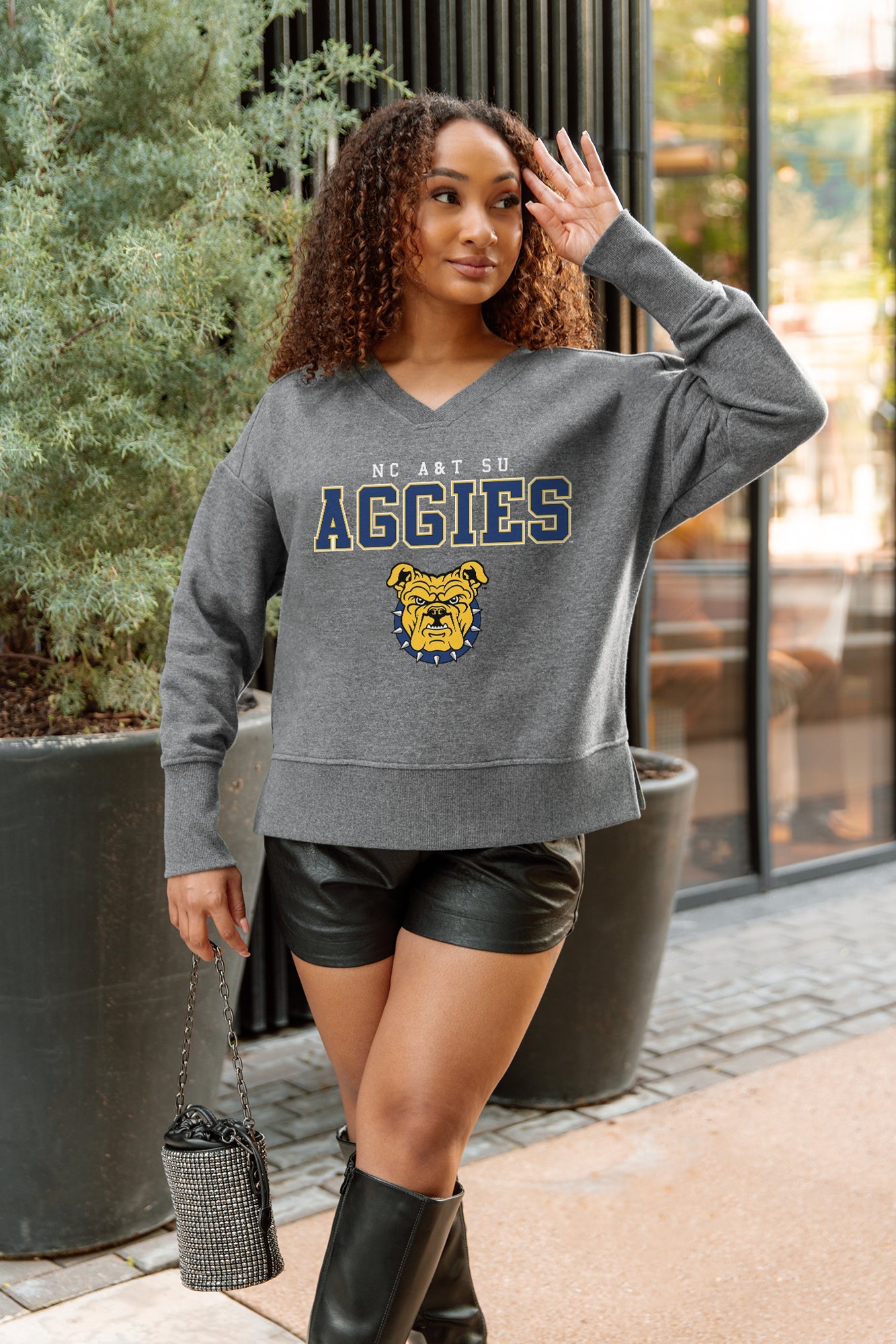 NORTH CAROLINA A&T STATE AGGIES MOST WANTED CLASSIC FRENCH TERRY PULLOVER