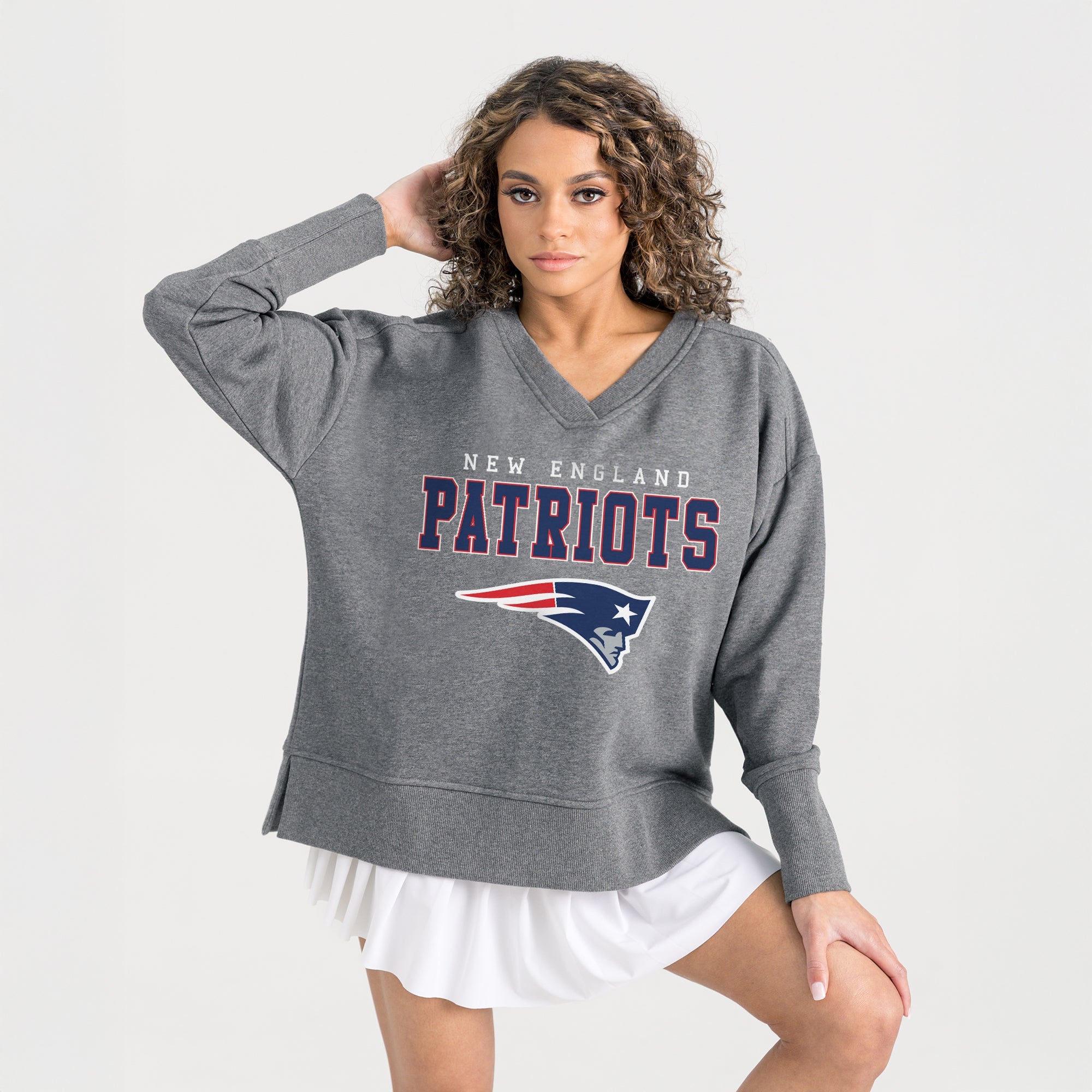 NEW ENGLAND PATRIOTS MOST WANTED CLASSIC FRENCH TERRY PULLOVER