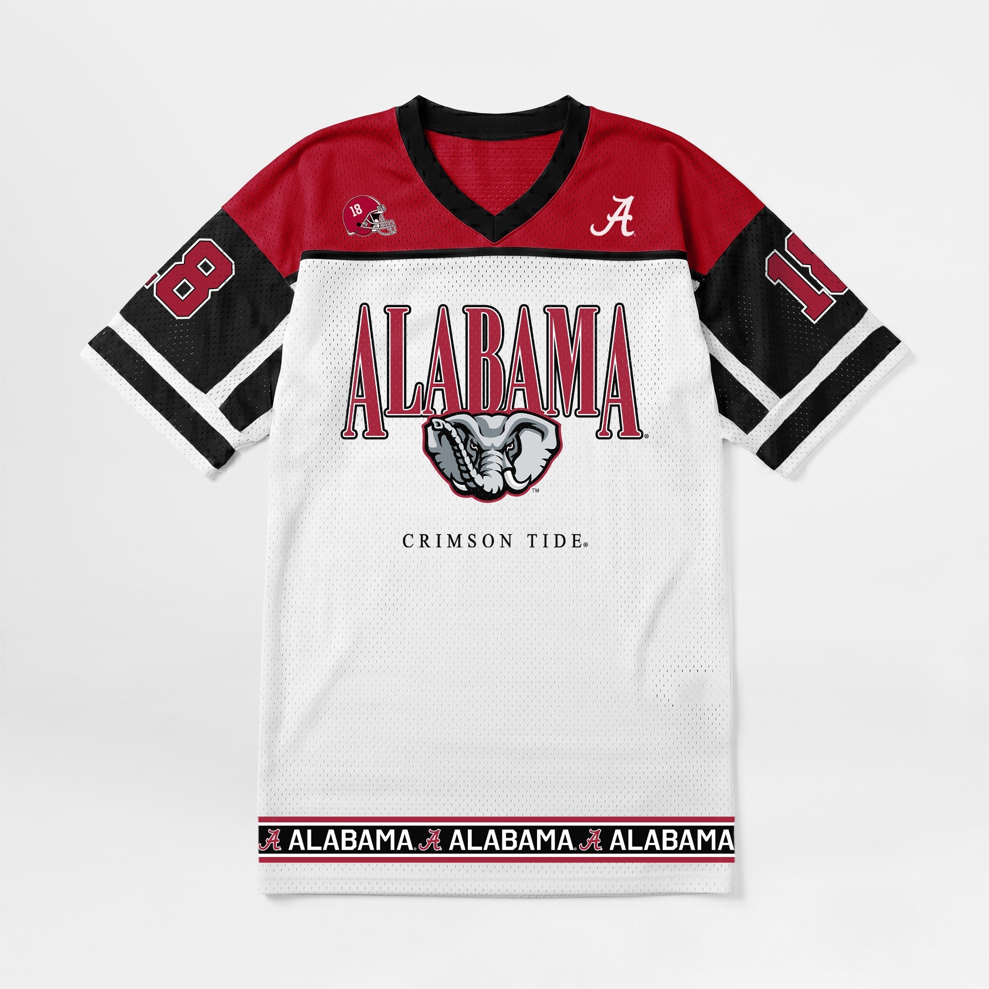 ALABAMA CRIMSON TIDE HUSTLE MODE V-NECK FASHION JERSEY DRESS