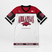 ARKANSAS RAZORBACKS HUSTLE MODE V-NECK FASHION JERSEY DRESS