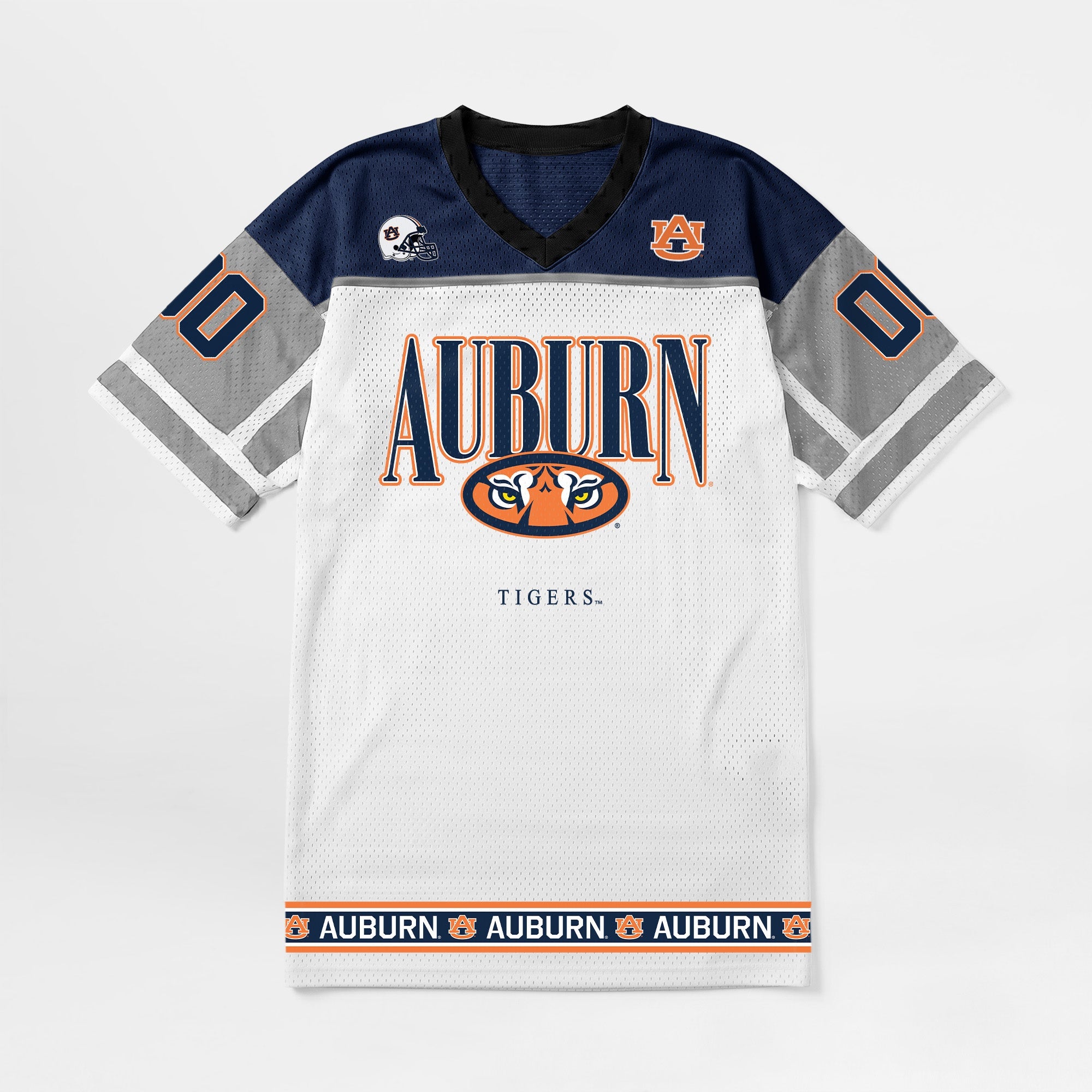 AUBURN TIGERS HUSTLE MODE V-NECK FASHION JERSEY DRESS