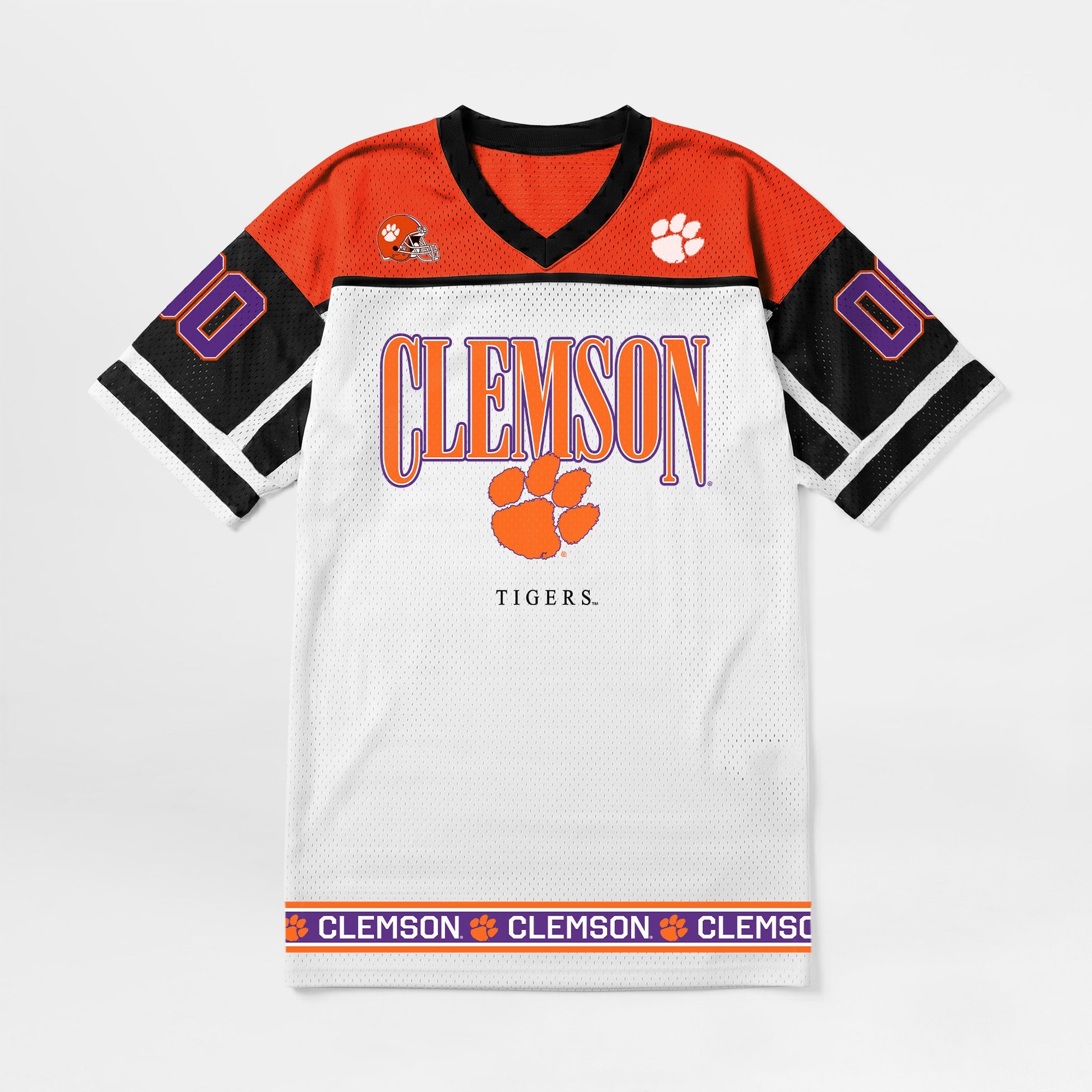 CLEMSON TIGERS HUSTLE MODE V-NECK FASHION JERSEY DRESS
