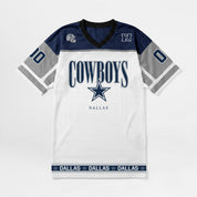 DALLAS COWBOYS HUSTLE MODE V-NECK FASHION JERSEY DRESS