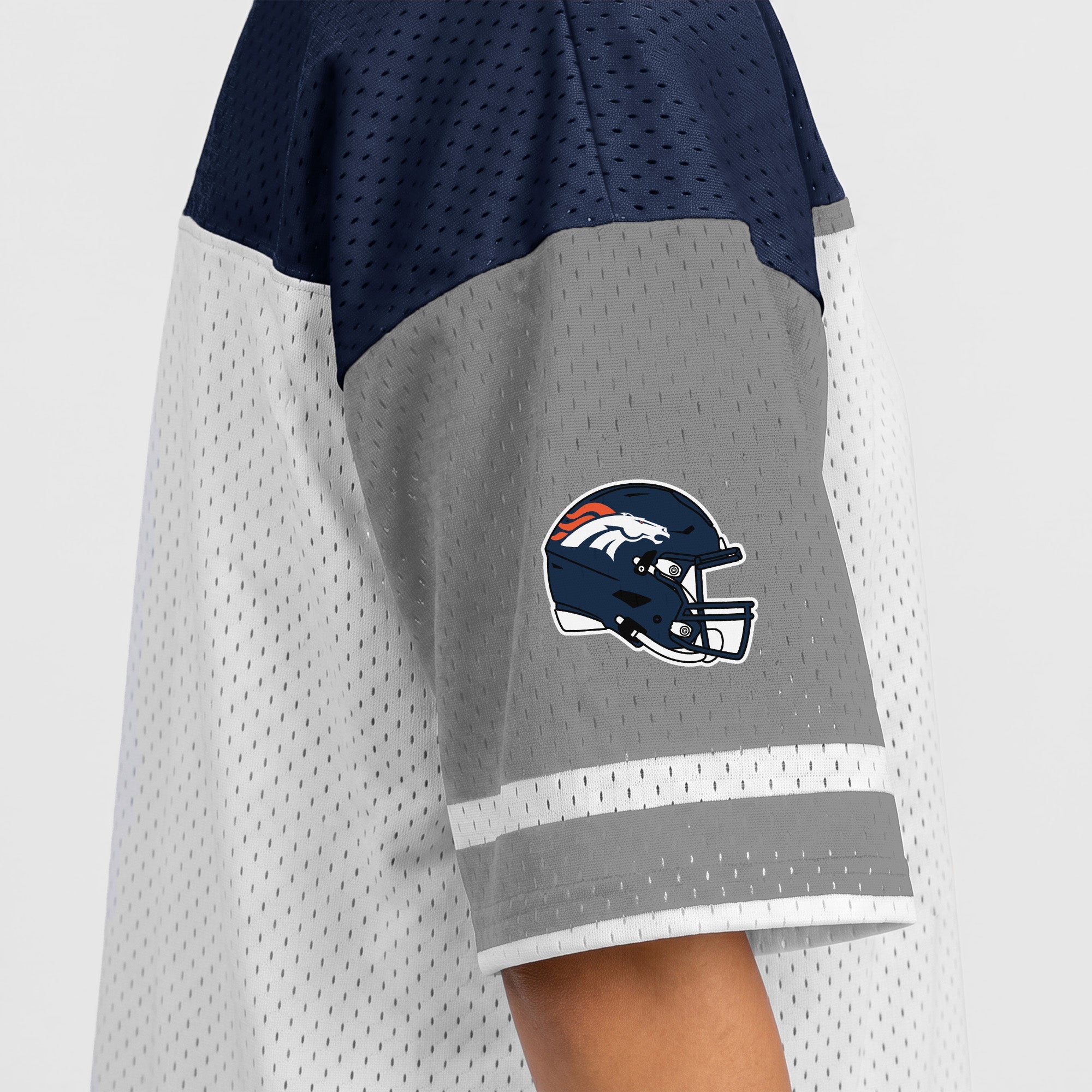 DENVER BRONCOS HUSTLE MODE V-NECK FASHION JERSEY DRESS