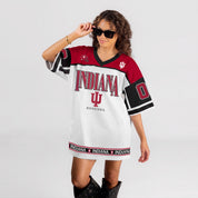 INDIANA HOOSIERS HUSTLE MODE V-NECK FASHION JERSEY DRESS