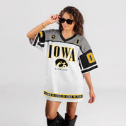 IOWA HAWKEYES HUSTLE MODE V-NECK FASHION JERSEY DRESS