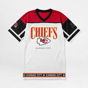 KANSAS CITY CHIEFS HUSTLE MODE V-NECK FASHION JERSEY DRESS