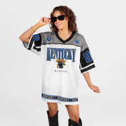 KENTUCKY WILDCATS HUSTLE MODE V-NECK FASHION JERSEY DRESS