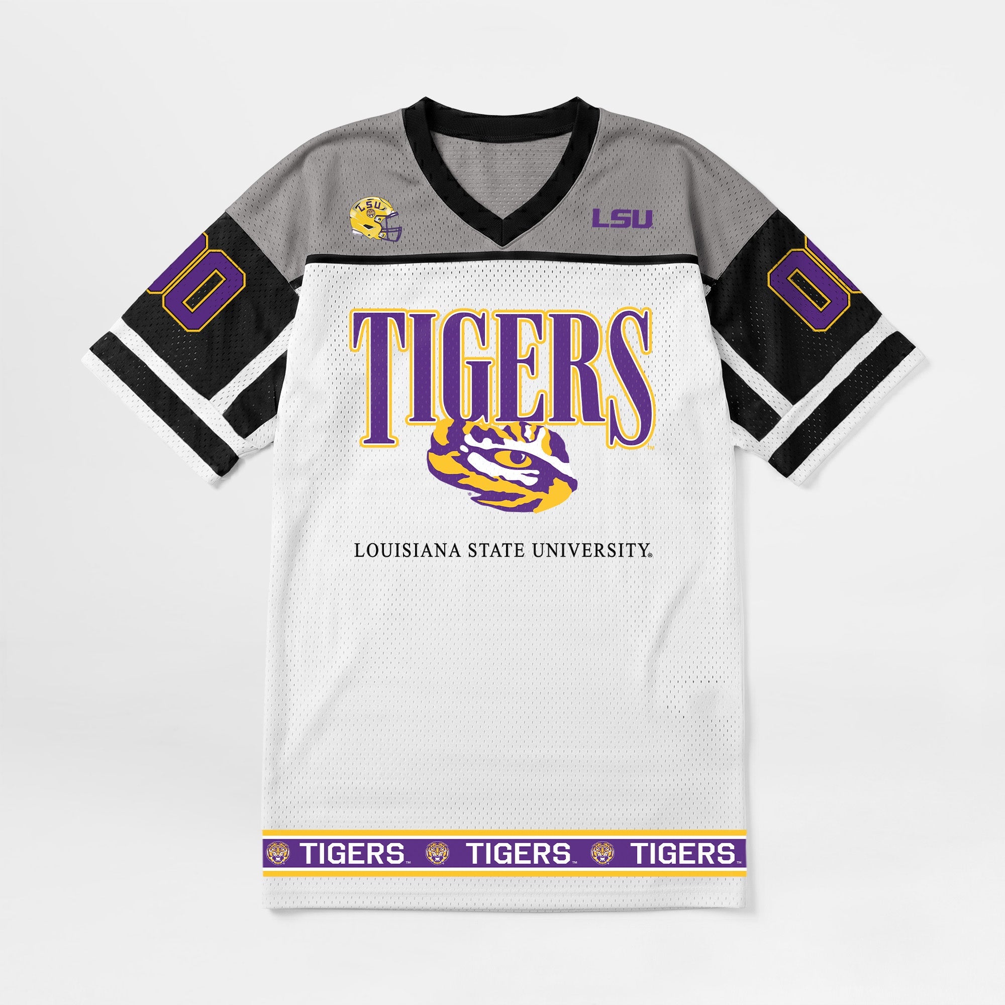 LSU TIGERS HUSTLE MODE V-NECK FASHION JERSEY DRESS