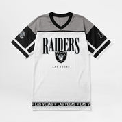 LAS VEGAS RAIDERS HUSTLE MODE V-NECK FASHION JERSEY DRESS
