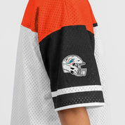 MIAMI DOLPHINS HUSTLE MODE V-NECK FASHION JERSEY DRESS