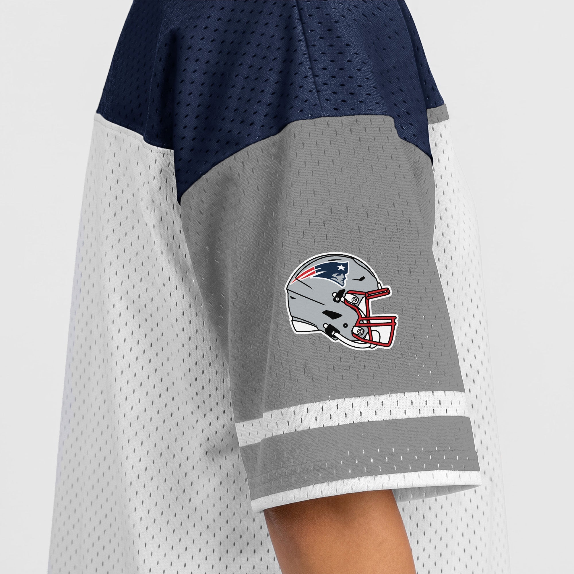 NEW ENGLAND PATRIOTS HUSTLE MODE V-NECK FASHION JERSEY DRESS