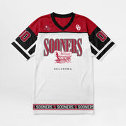 OKLAHOMA SOONERS HUSTLE MODE V-NECK FASHION JERSEY DRESS