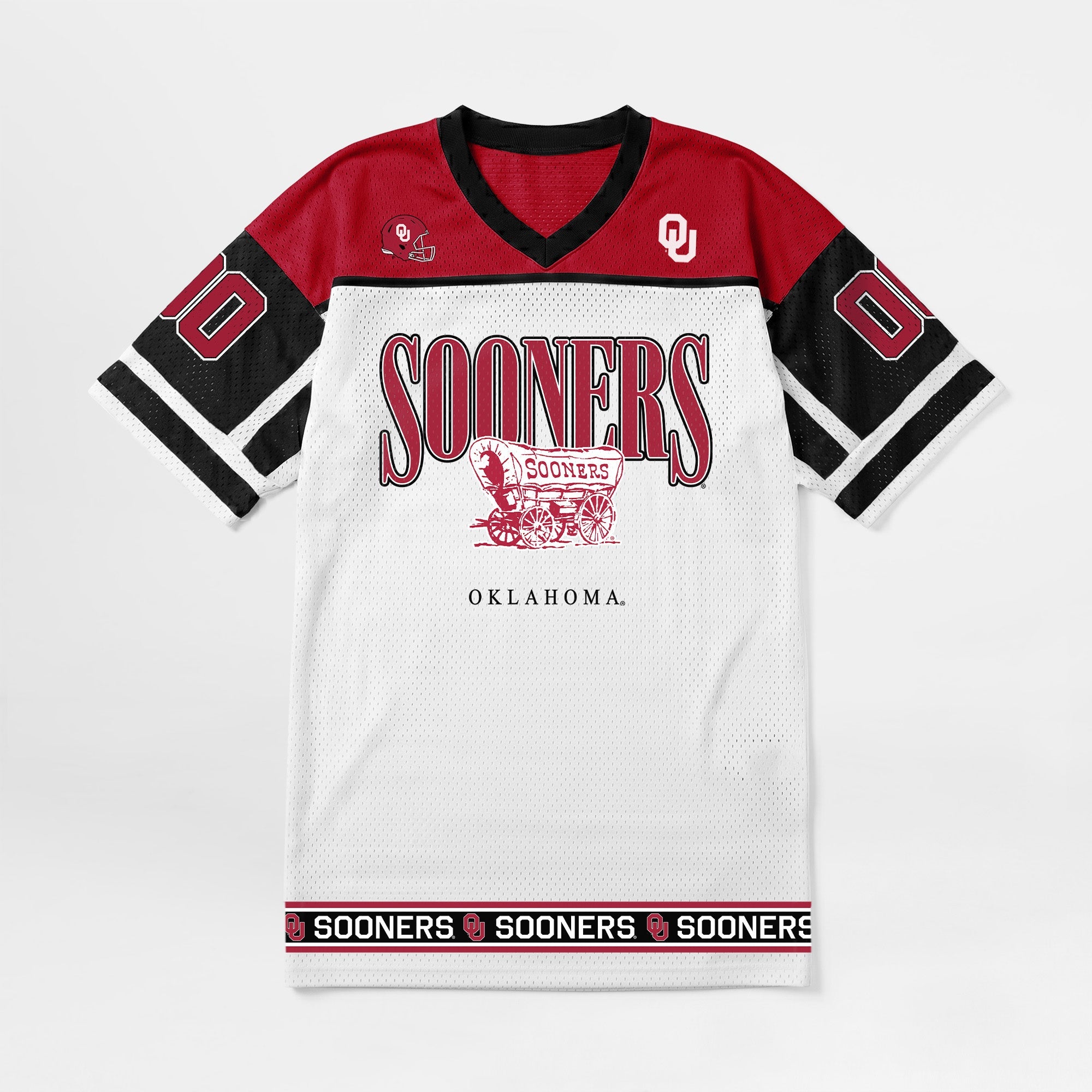 OKLAHOMA SOONERS HUSTLE MODE V-NECK FASHION JERSEY DRESS