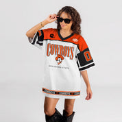 OKLAHOMA STATE COWBOYS HUSTLE MODE V-NECK FASHION JERSEY DRESS