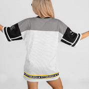 PITTSBURGH STEELERS HUSTLE MODE V-NECK FASHION JERSEY DRESS