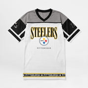 PITTSBURGH STEELERS HUSTLE MODE V-NECK FASHION JERSEY DRESS