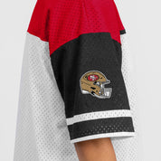 SAN FRANCISCO 49ERS HUSTLE MODE V-NECK FASHION JERSEY DRESS
