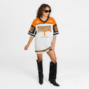 TENNESSEE VOLUNTEERS HUSTLE MODE V-NECK FASHION JERSEY DRESS