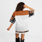 TEXAS LONGHORNS HUSTLE MODE V-NECK FASHION JERSEY DRESS