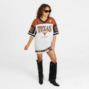 TEXAS LONGHORNS HUSTLE MODE V-NECK FASHION JERSEY DRESS