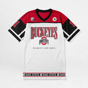 OHIO STATE BUCKEYES HUSTLE MODE V-NECK FASHION JERSEY DRESS