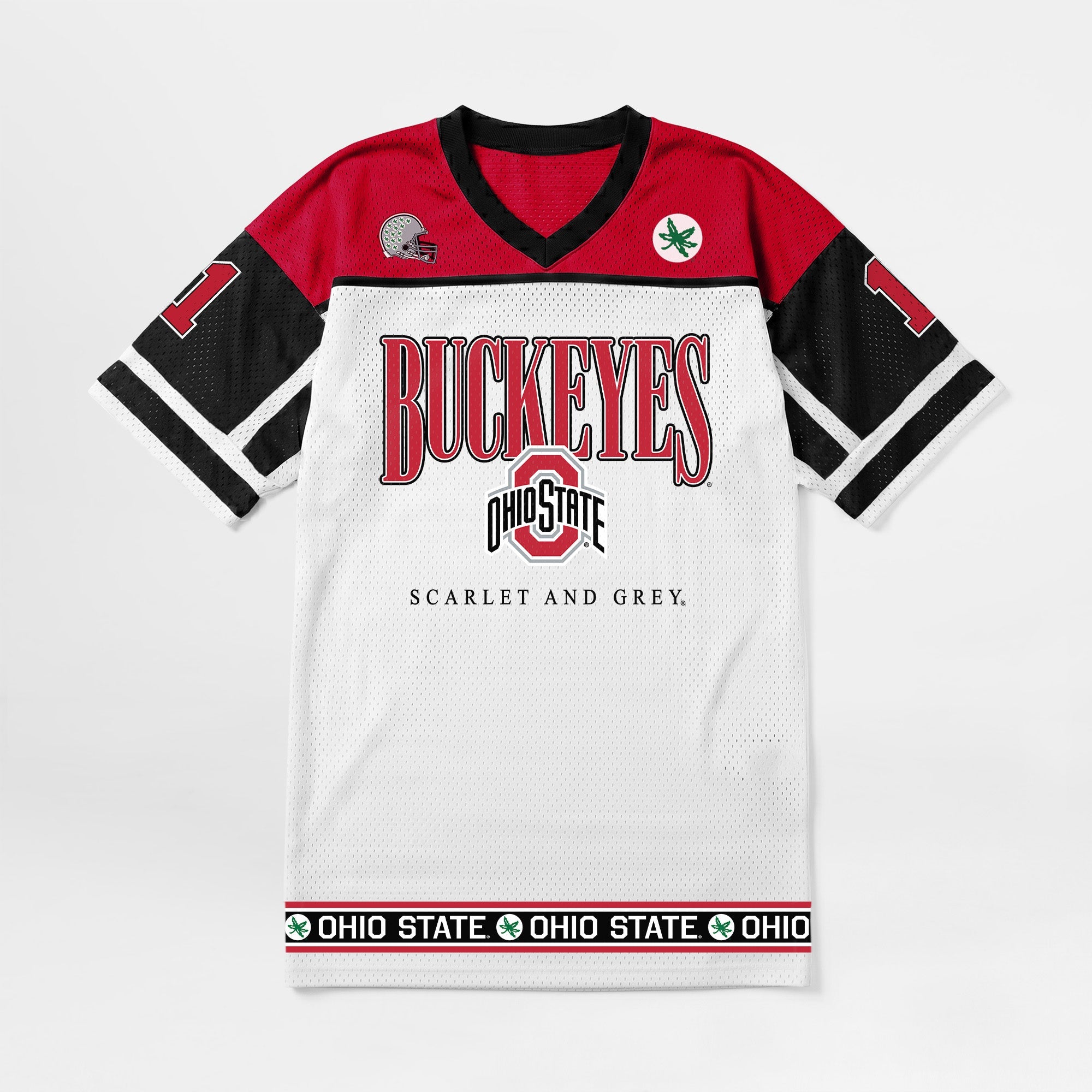 OHIO STATE BUCKEYES HUSTLE MODE V-NECK FASHION JERSEY DRESS