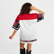 GEORGIA BULLDOGS HUSTLE MODE V-NECK FASHION JERSEY DRESS