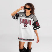 SOUTH CAROLINA GAMECOCKS HUSTLE MODE V-NECK FASHION JERSEY DRESS