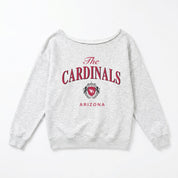 ARIZONA CARDINALS OFFSIDES ENERGY RELAXED OFF-SHOULDER TOP