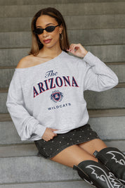 ARIZONA WILDCATS OFFSIDES ENERGY RELAXED OFF-SHOULDER TOP
