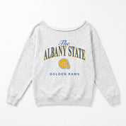 ALBANY STATE GOLDEN RAMS OFFSIDES ENERGY RELAXED OFF-SHOULDER TOP